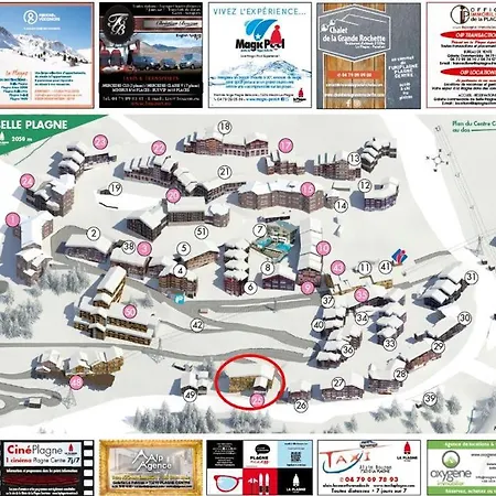 Apartment 4-6p Belle Plagne, Skis Aux Pieds, Vue Montagne, Ensoleille La Plagne-Tarentaise